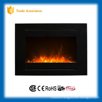 40" wall-mounted/recessed electric fireplace large room heater